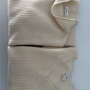 Cream Knit Sweater (Pair)